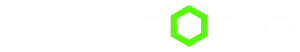 logo blanc et vert sur fond transparent
