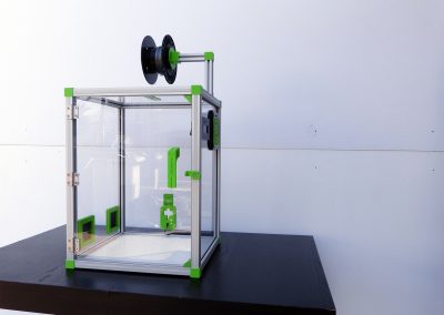 enclosure with spool holder