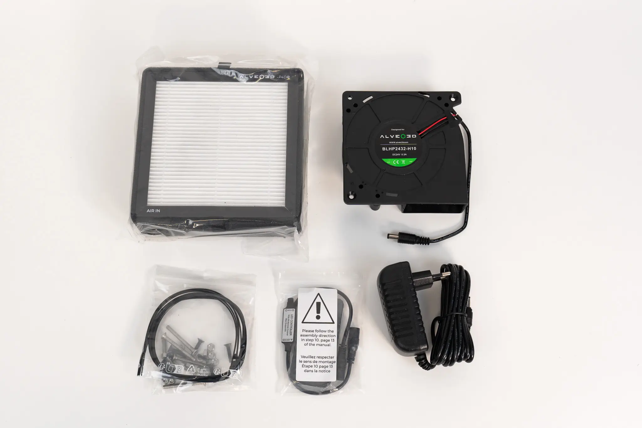 Content of Bambu Lab P2S Filtration Kit